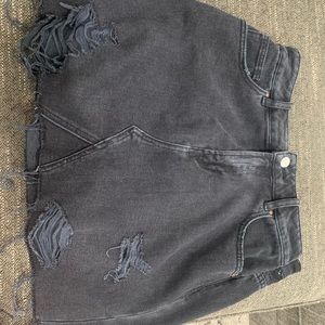 PAC SUN black jean skirt 28